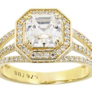 BELLA LUCE 4.15CTW ETERNO YELLOW RING (2.57CTW DEW) Size :7